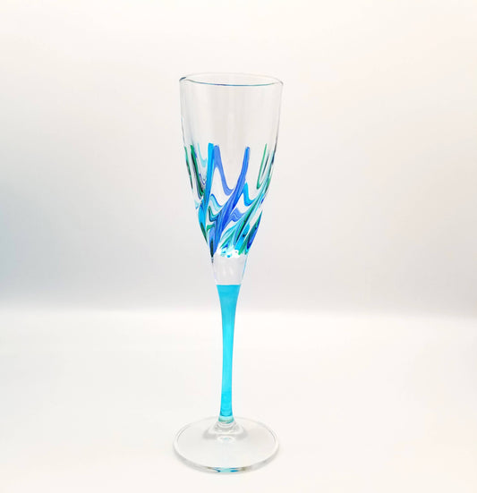 Champagne Aqua Flute from Italy- each