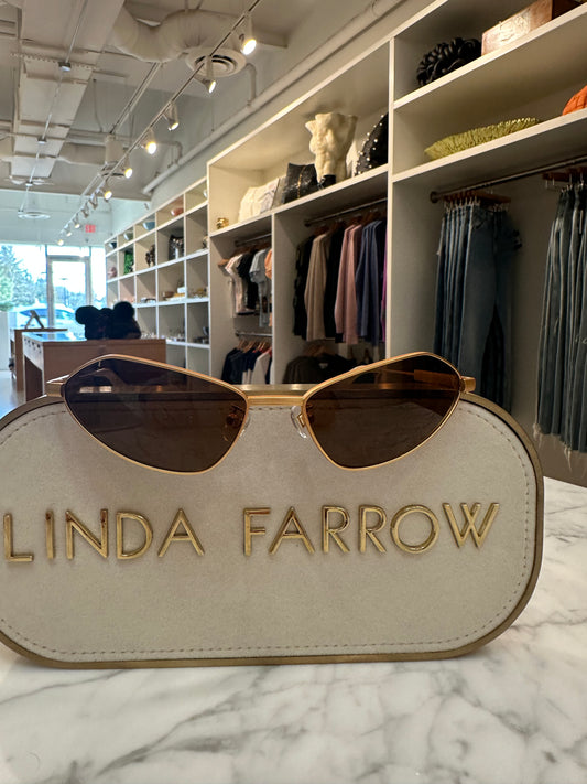 BAMBINO METAL SILVER/ MATT WHITE/ SILVER SUNGLASSES by LINDA FARROW