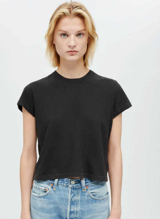 Boxy Tee Washed Black