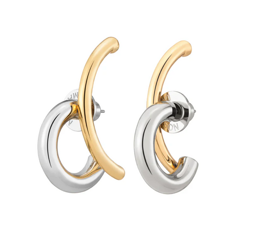 Two Tone Marisa Earrings Gold/Silver