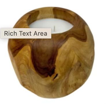 Teakwood Orb Candle