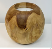 Teakwood Orb Candle